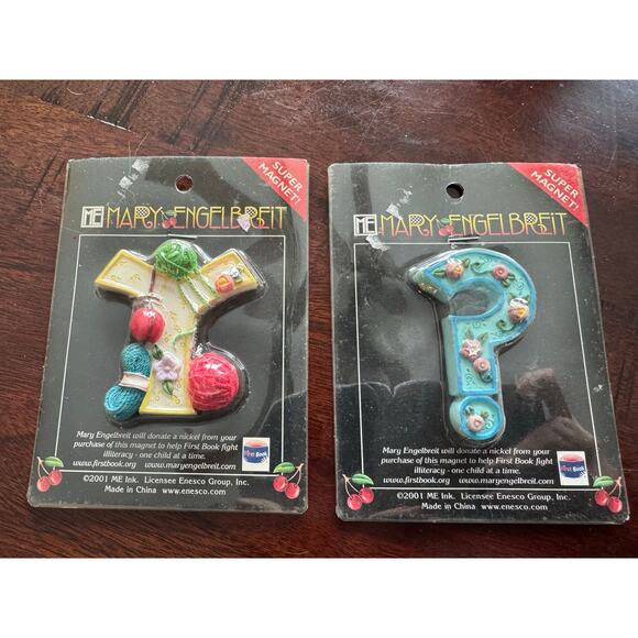 Mary Englebright Other - NIP Mary Engelbreit Letter Y Magnet & Question Mark Magnet Lot of 2